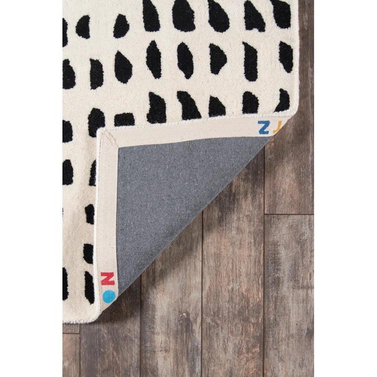 5'x8' Delmar Area Rug Ivory - Novogratz by Momeni: Traditional Chevron Wool, Low Pile, Indoor Use, Handmade