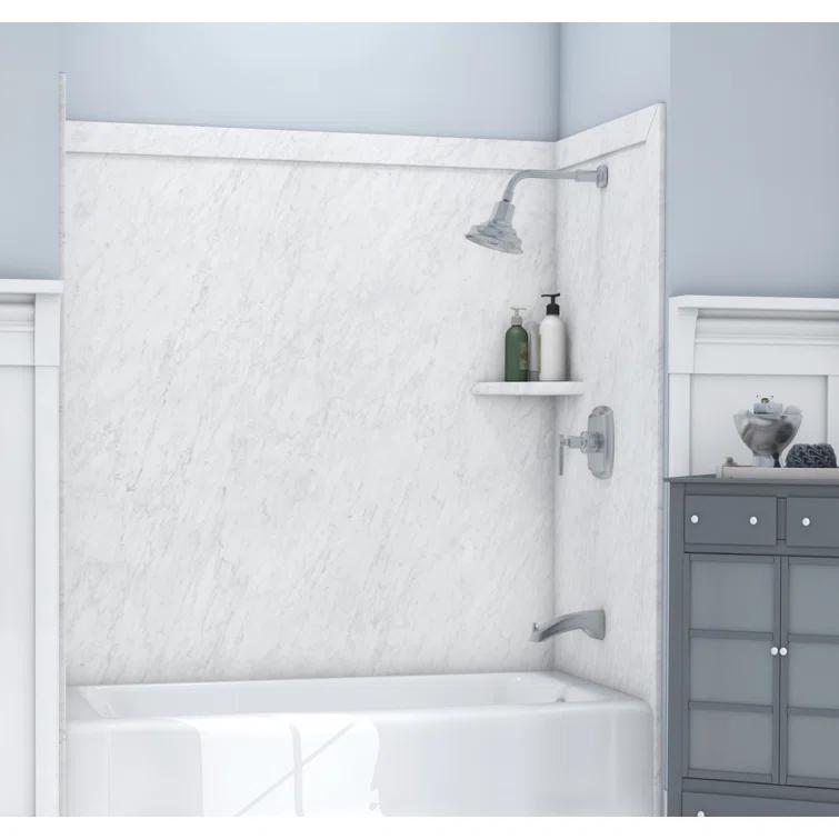 FlexStone Elite 60"W x 32"D x 60"H Alcove Bathtub Surround