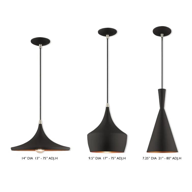 Schultz Single Light Metal Dimmable Pendant