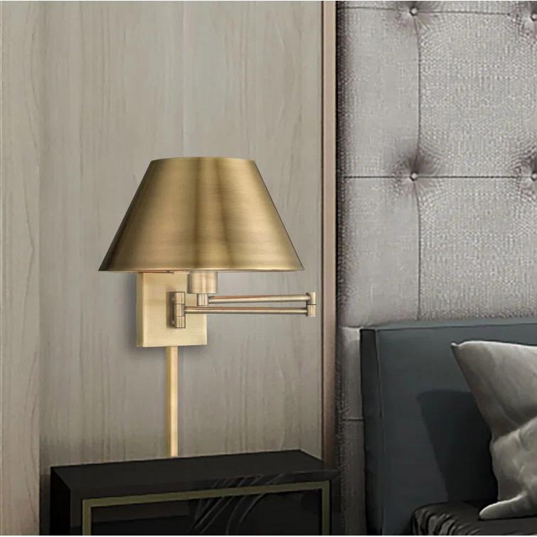 Brevan Steel Swing Arm Sconce
