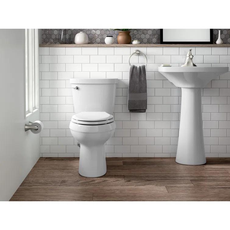 Cimarron® 26.81" Vitreous China U-Shape Pedestal Bathroom Sink with Overflow