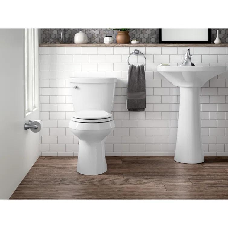 Cimarron® 26.81" Vitreous China U-Shape Pedestal Bathroom Sink with Overflow