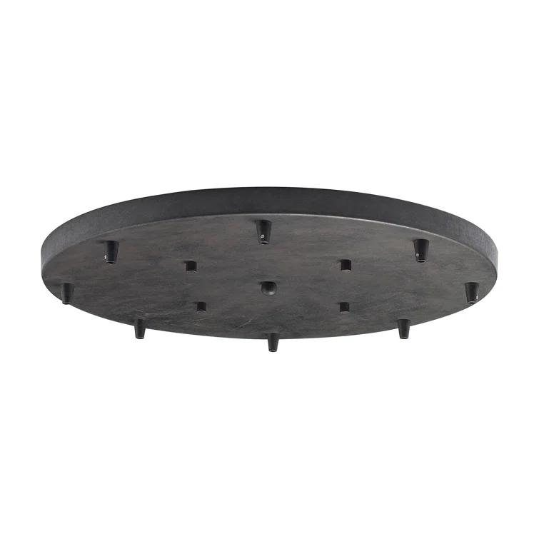 Illuminare Accessories 8-Light Round Pan in Dark Rust