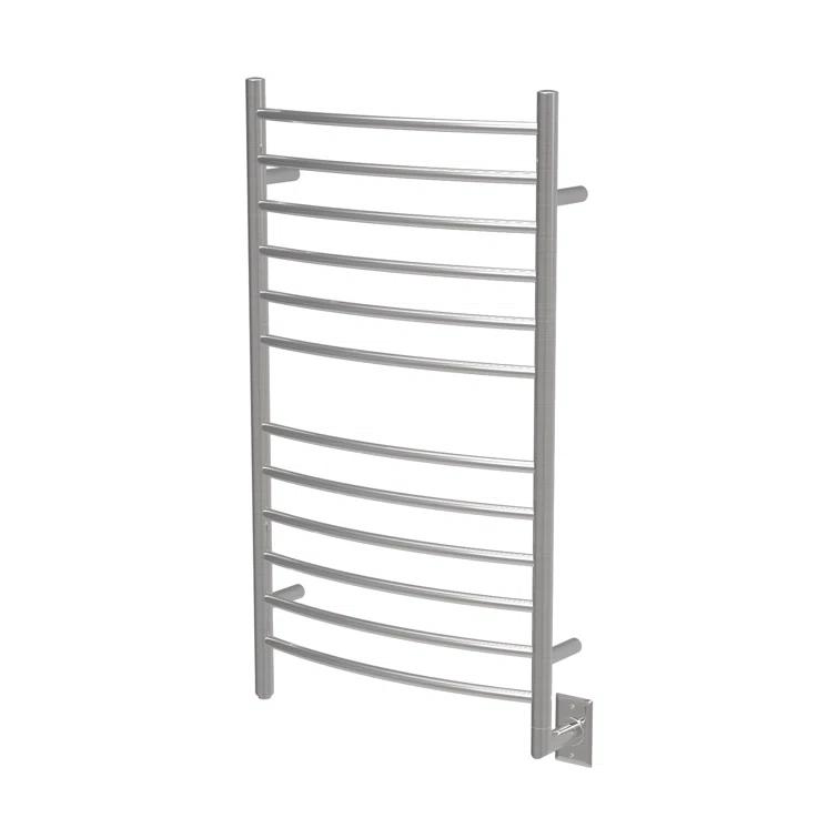 Radiant Large Curved Towel Warmer Hybrid Hardwired or Plug in