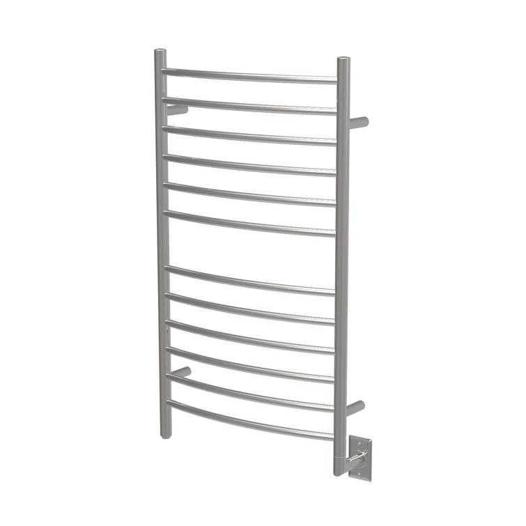 Radiant Large Curved Towel Warmer Hybrid Hardwired or Plug in