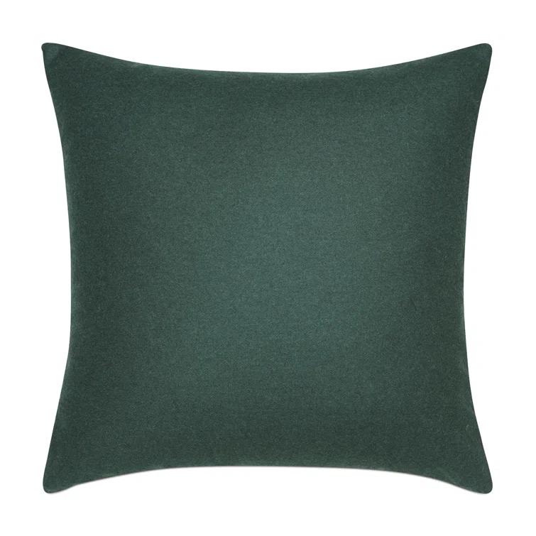 Heathered Wool Wool Blend Reversible Throw Pillow