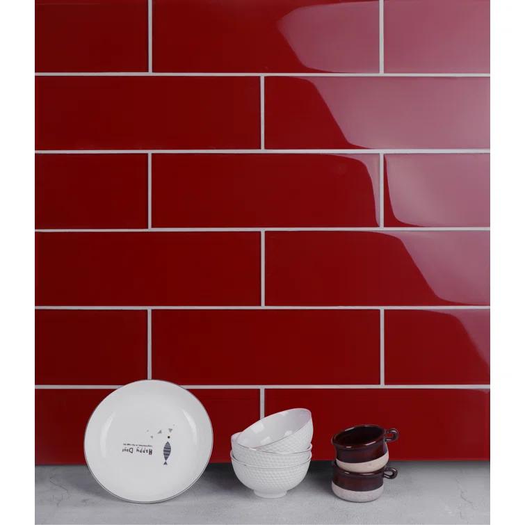 Premium 4" x 12" Glass Subway Tile