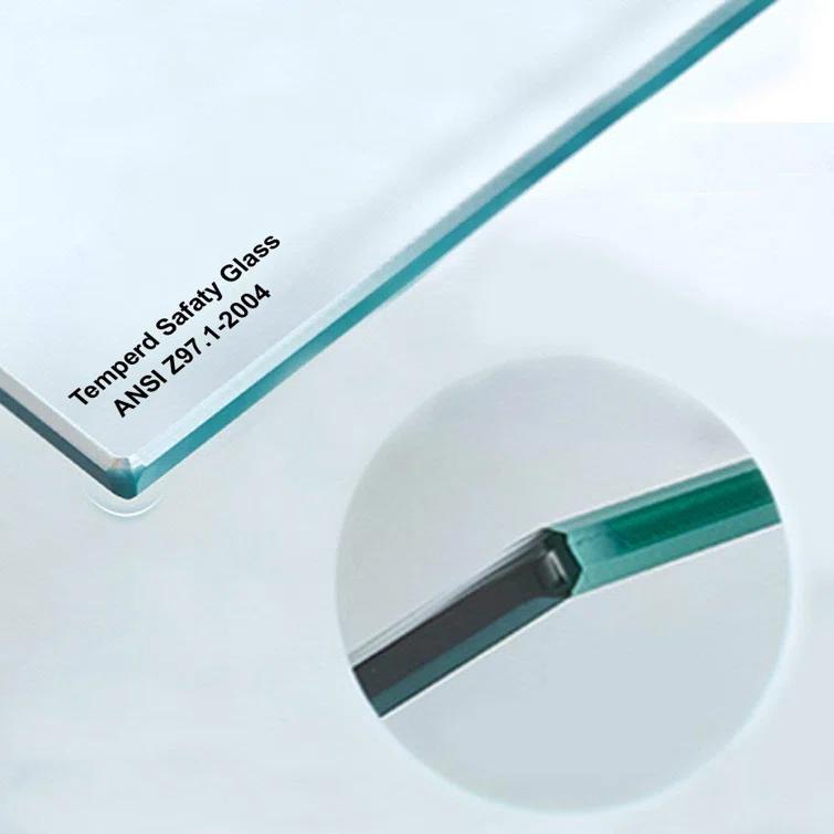 WoodBridge 56"-60" W x 76" H Single Sliding Frameless Shower Door | 3/8" (10mm) Thickened Upgrade Tempered Glass | Stainless Steel Hardware | Safe, Explosion-Resistant, Clear & Stylish, Sturdy & Durable MBSDC6076-BG