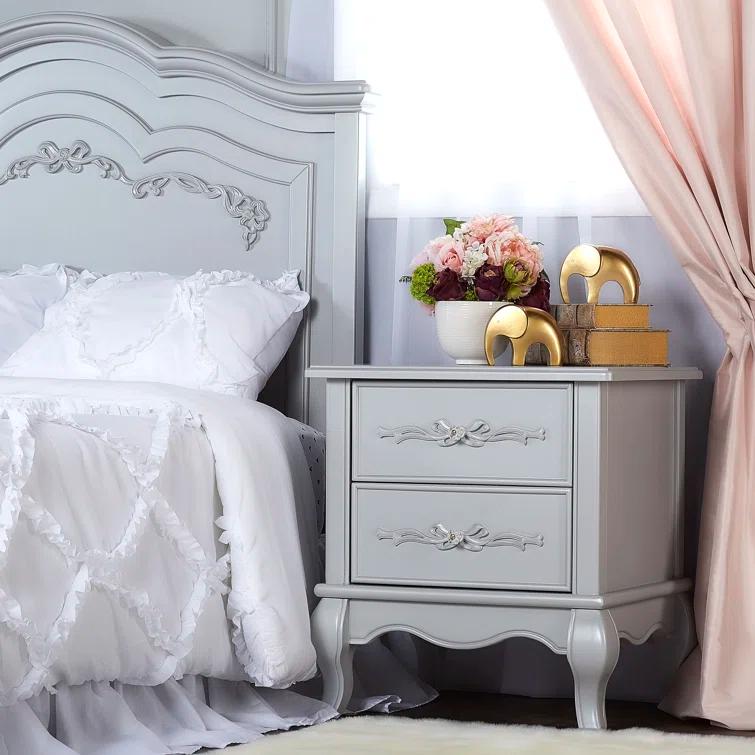 Evolur Aurora 2 Drawer Nightstand & Reviews | Wayfair