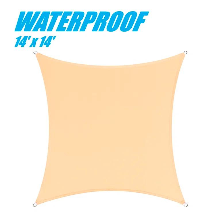 Colourtree Customize Waterproof 14' x 14' Square Sun Shade Sail
