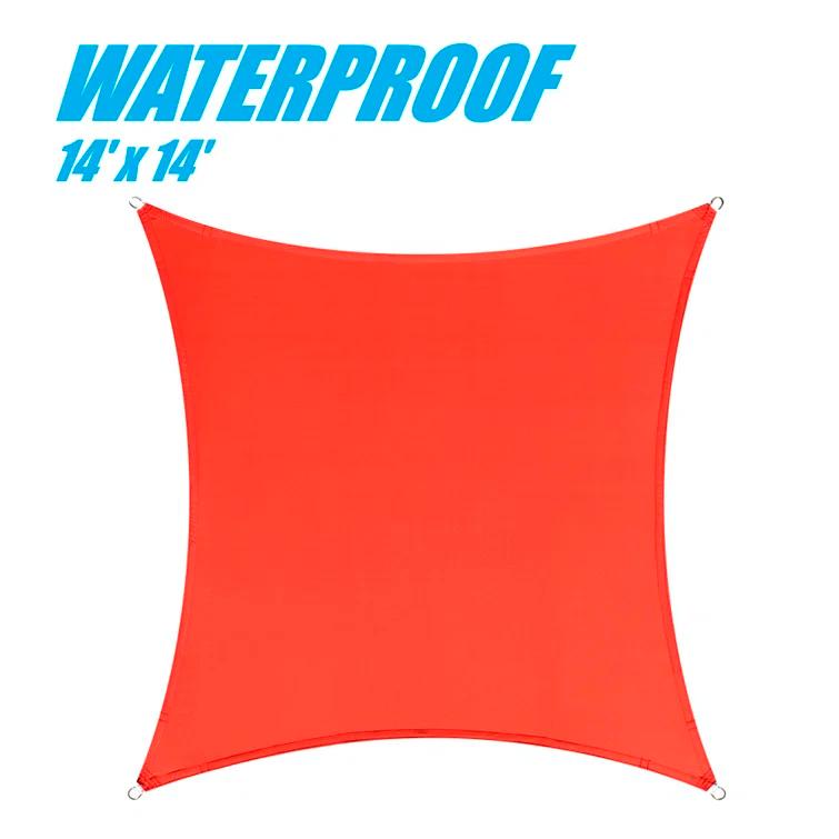 Colourtree Customize Waterproof 14' x 14' Square Sun Shade Sail
