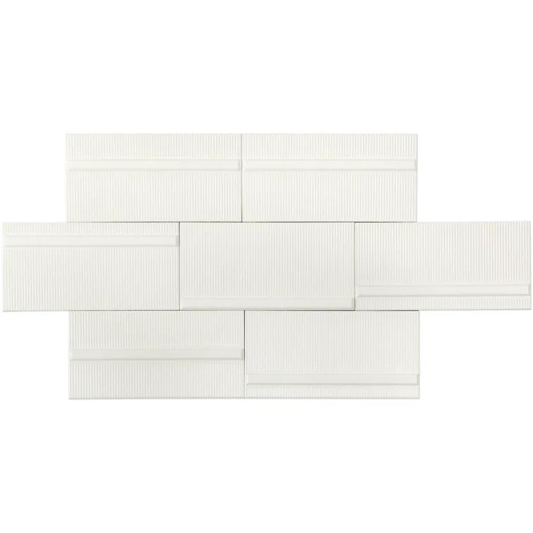 Index 4" x 8" Polished Ceramic Subway Wall Tile (10.76 Sq. Ft. / Case)