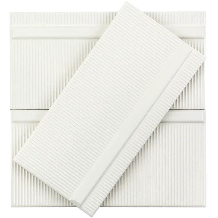 Index 4" x 8" Polished Ceramic Subway Wall Tile (10.76 Sq. Ft. / Case)