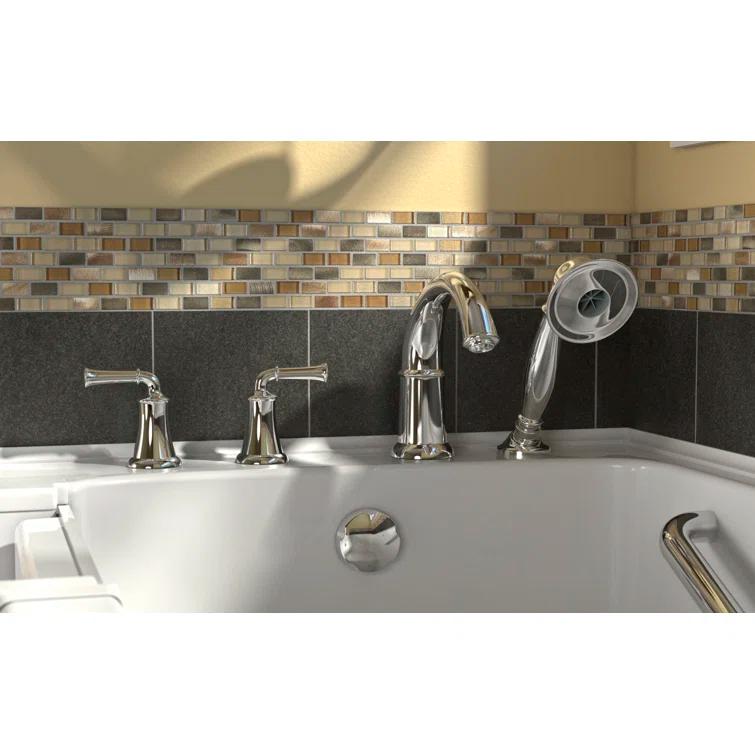 52'' x 32'' Walk-in Fiberglass Bathtub with Faucet