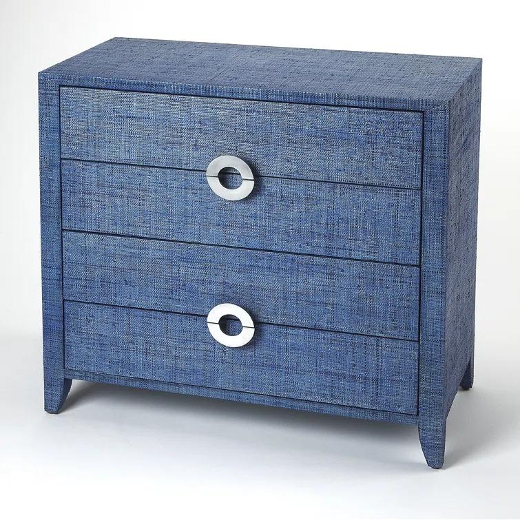 Butler Amelle 4-Drawer Raffia Accent Chest & Reviews | Perigold