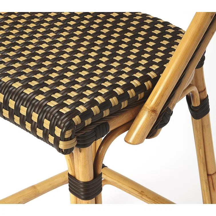 Butler Specialty Company Lila 28" Rattan Bar Stool In Dark Brown