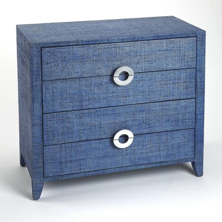 Butler Amelle 4-Drawer Raffia Accent Chest & Reviews | Perigold