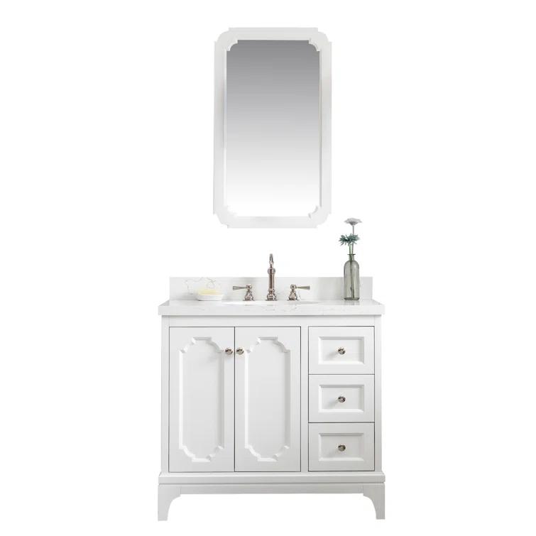 Willa Arlo™ Interiors Bernardo 36'' Single Bathroom Vanity with Stone Top
