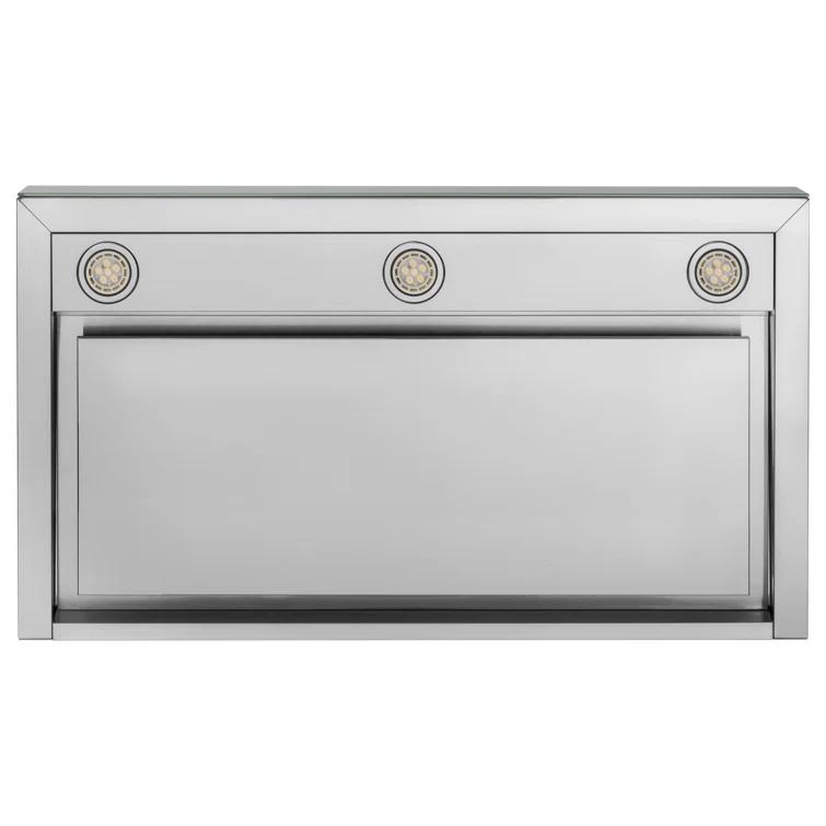 36" GE Profile Smart Appliances 610 CFM Convertible Wall Mount Range Hood with Night Light Wi-Fi Remote Control Included