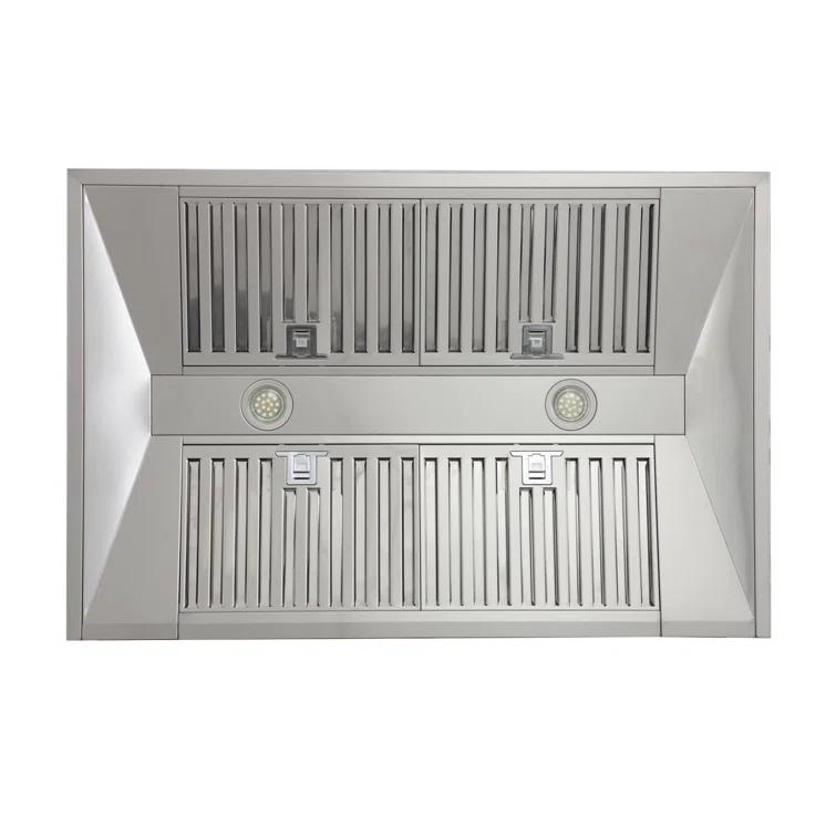 Kucht Kucht 36" Stainless Steel 900 CFM Wall Range Hood with Baffle Filter