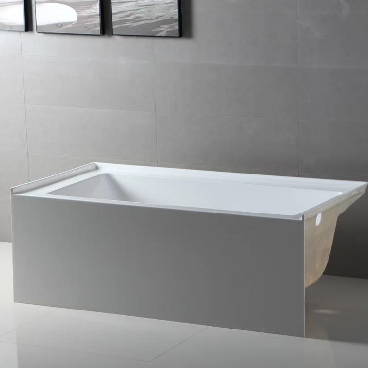 Apron Soaking Acrylic Bathtub