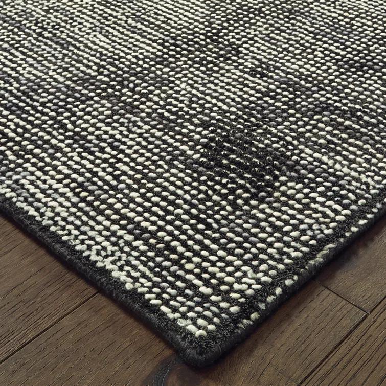 Lucent Handmade Tufted Charcoal/Black Area Rug