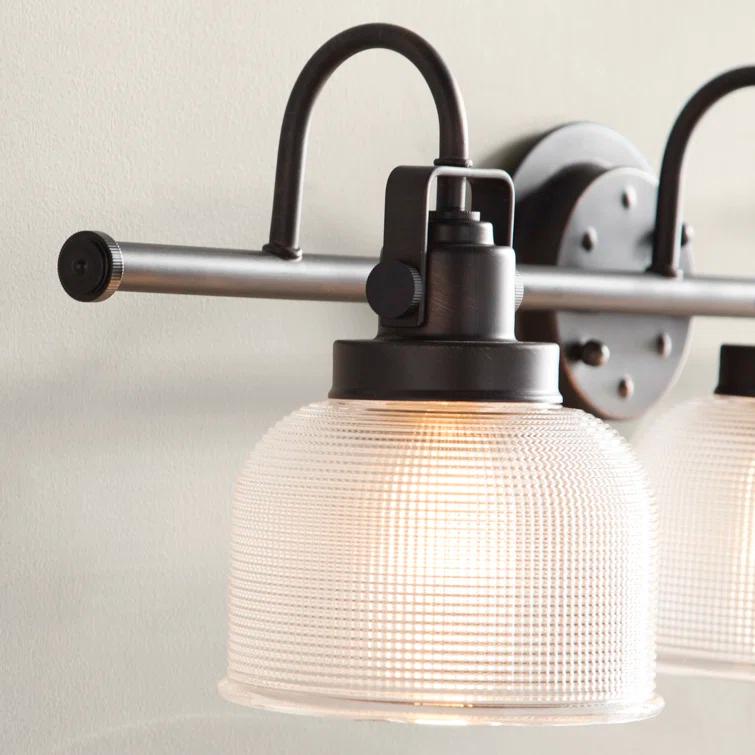 Rosser 3 Light Transparent Dimmable Vanity Light