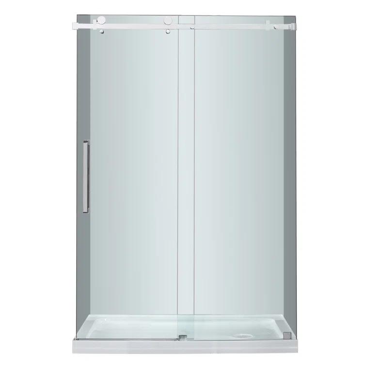 Moselle 48" x 77.5" Single Sliding Frameless Shower Door