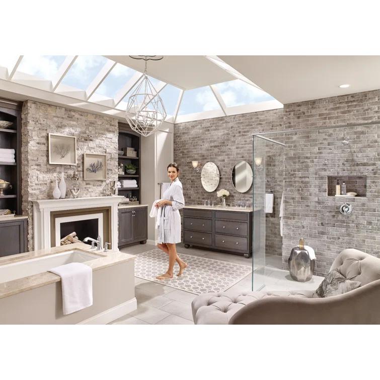 Moen Dartmoor Double Handle Deck Mounted Roman Tub Faucet Trim Kit, Valve Required