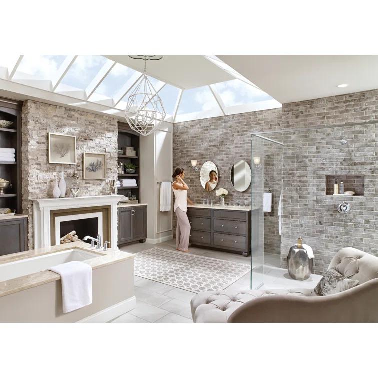 Moen Dartmoor Double Handle Deck Mounted Roman Tub Faucet Trim Kit, Valve Required