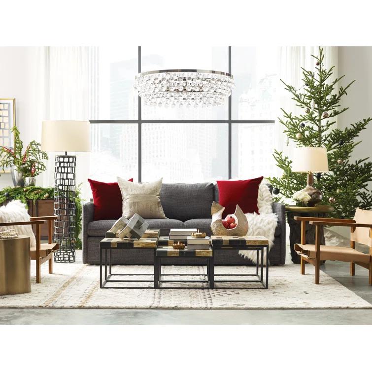 Robert Abbey Bling 6 - Light Dimmable Geometric Chandelier