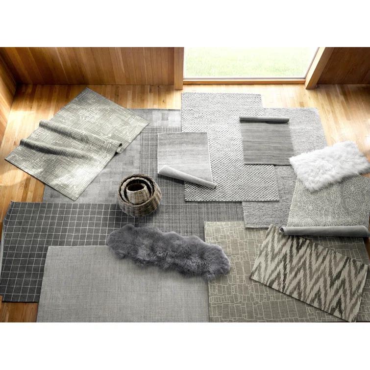 Marled Indigo Handwoven Cotton Rug