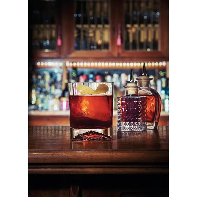 Luigi Bormioli On The Rocks 13.5 oz. DOF Drinking Glasses (Set of 4)