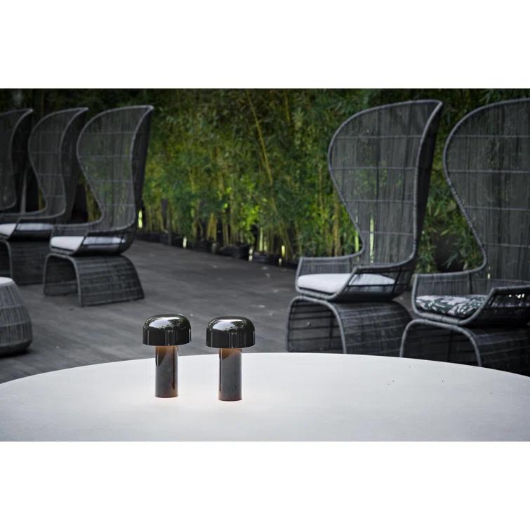 Cioko Dark Brown Cordless LED Outdoor Table Lamp, 12.5cm