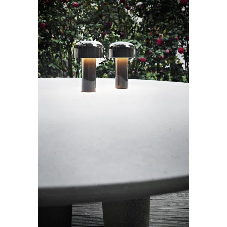 Cioko Dark Brown Cordless LED Outdoor Table Lamp, 12.5cm