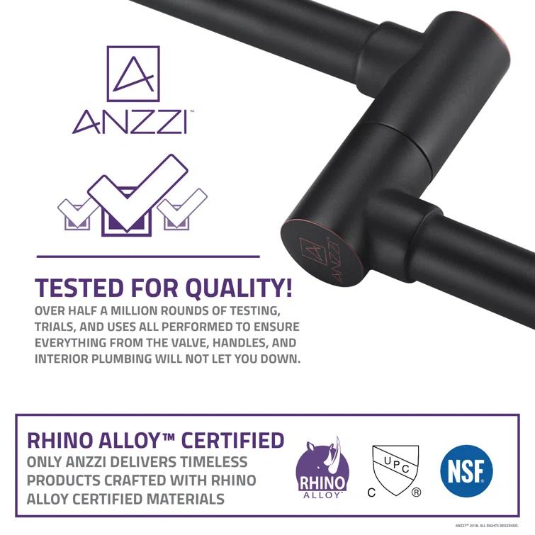 ANZZI Braccia Series 24" Wall Mounted Pot Filler With Accessories