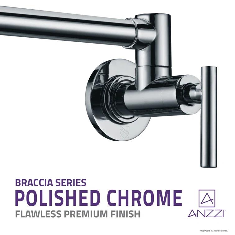 ANZZI ANZZI Braccia Series 24" Wall Mounted Pot Filler With Accessories KF-AZ258CH