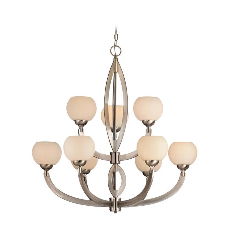 Lenore 9 - Light Dimmable Tiered Chandelier