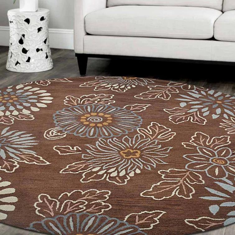 Get My Rugs LLC HAND TUFTED WOOL ECO-FRIENDLY AREA RUGS, Floral Design, Contemporary Design