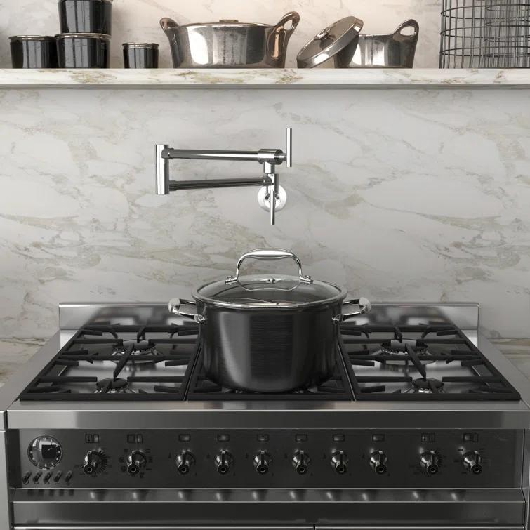 ANZZI ANZZI Braccia Series 24" Wall Mounted Pot Filler With Accessories KF-AZ258CH