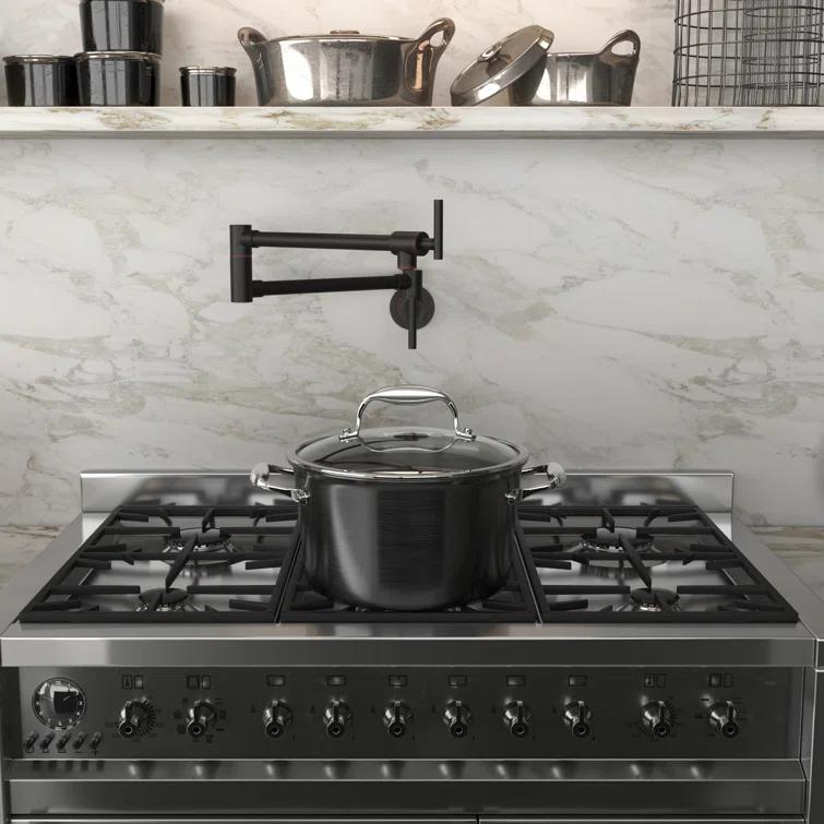 ANZZI Braccia Series 24" Wall Mounted Pot Filler With Accessories