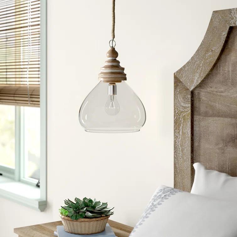 Bellantoni Distressed Mango Wood Ceiling Light