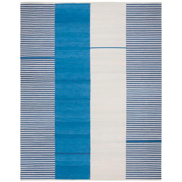 Lauren Ralph Lauren Flat Weave Wool Striped Rug