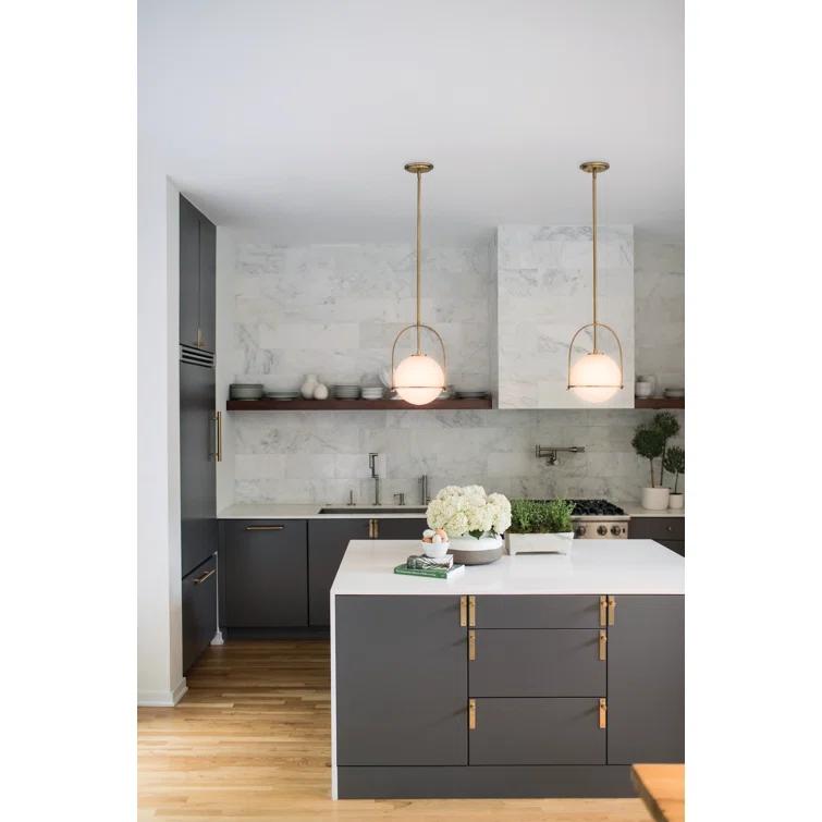 Arie Single Light Glass Dimmable Pendant