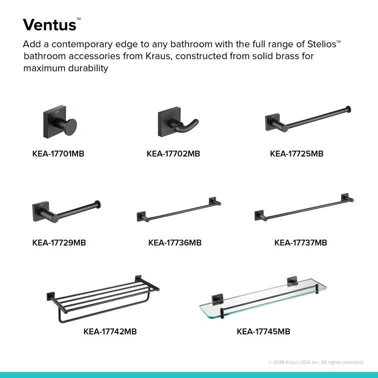 Ventus Wall Mounted Towel Rack