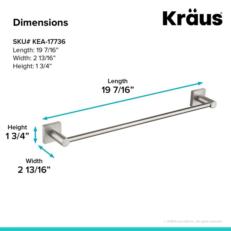 Ventus 18" Wall Mounted Towel Bar