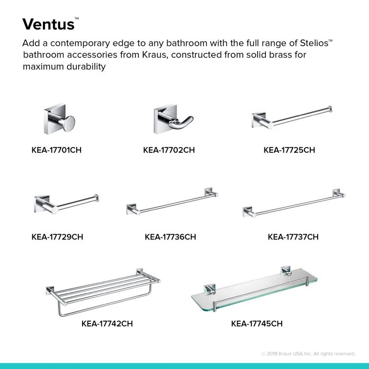 Ventus 18" Wall Mounted Towel Bar