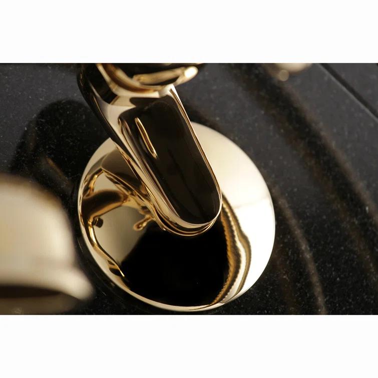 Kingston Brass Kingston Two-Handle 2-Hole Wall Mount Clawfoot Tub Faucet with Hand Shower
