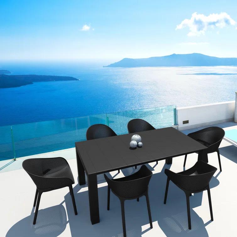 Farrah 70'' Rectangular 6 - Person Outdoor Dining Set