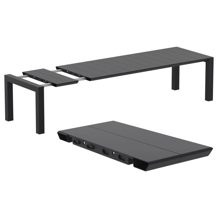 Air XL Extension 9 Piece Dining Set in Black